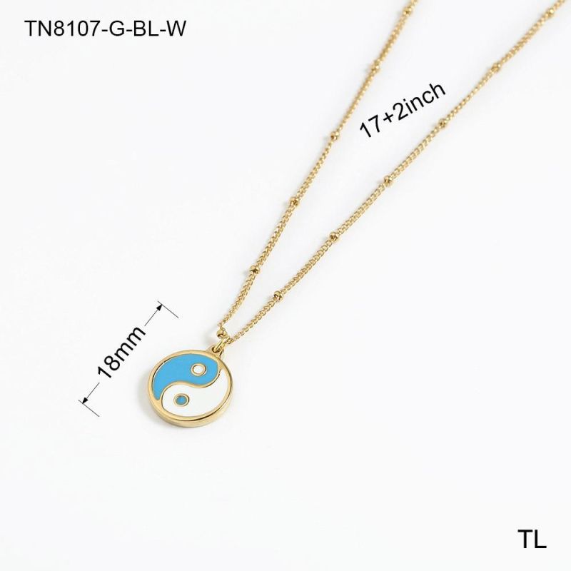 Manufacturer Custom High Quality Gold Filled Fashion Jewelry Gold Plated Stainless Steel jewellery Fashion Coin Chain Necklace