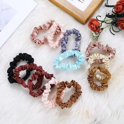Wholesale Variety Colors 19 Momme Mulberry Silk Skinny Scrunchies