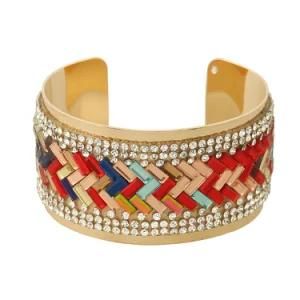 Fashion 2017 Gold Sliver Bracelets Bangles for Women Rhinestone Jewelry