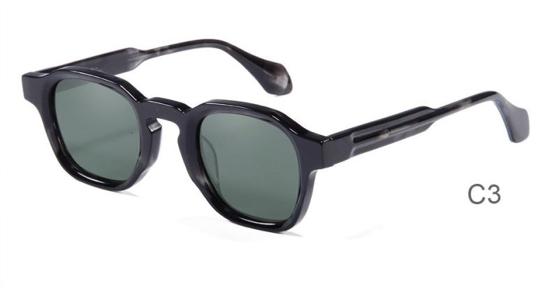 High Quality Fashionable Design Thickness Acetate Frames Square Sunglasses 2022