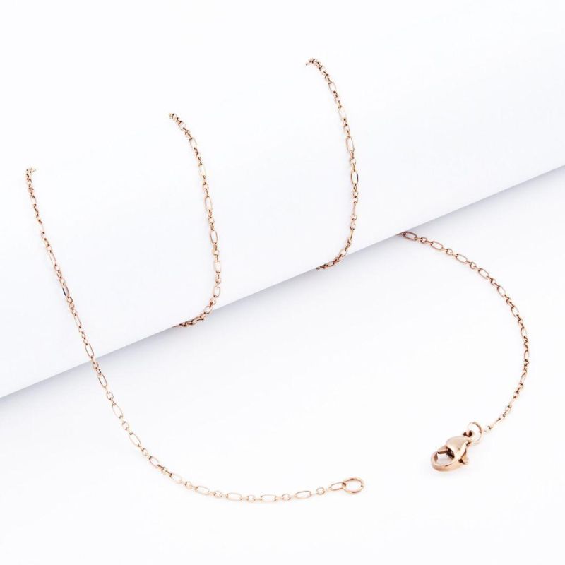 Wholesale Girls Fashion Necklace Jewellery Accessories Reel Gold Plated Stainless Steel 3: 1 Cable Chain Bracelet Necklace Jewelry