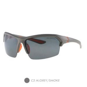 PC Polarized Sports Sunglasses, Fashion Plastic Half Frame Sp8005-02