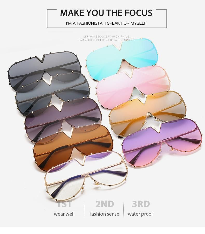 Oversize Goggle One PCS Metal Ready Sunglasses