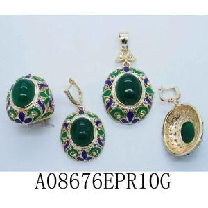 2015 Newest and Hot Selling Antique Jewelry Set for Female with Gold Plating (M1A08676EPR10G)