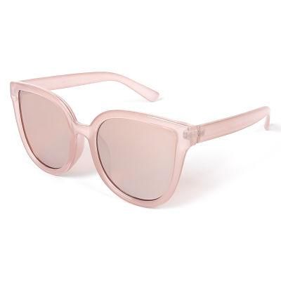 Light Pink Sunglasses Red Brown Lenses Sun Glasses Cat Eye Shape Eyeglasses Women Men Sunglass