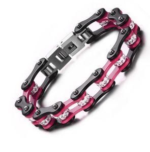 2017 Punk Women Motorcycle Bracelets Crystal Biker Jewelry Bracelets