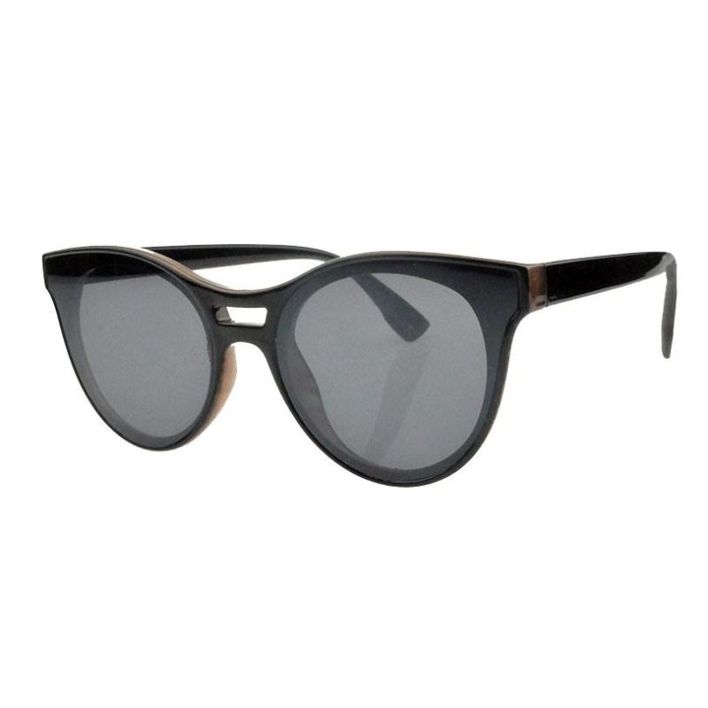 2018 Stylish Cat Eye Flat Lens Sunglasses with Two Bridge