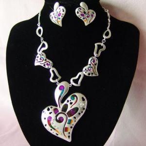 New Fashion Zinc Alloy Jewelry Set with Enamel (XPK-CN365)