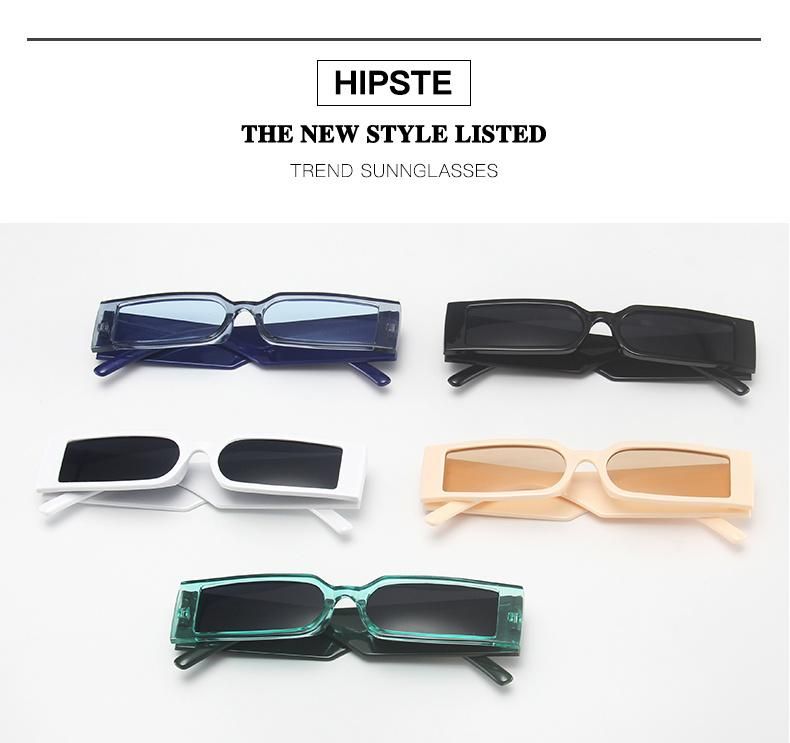 Sunglasses for European and American New Square Small Frame Fashion Sunglasses Retro Personality Ins Colorful Trend Sunglasses Cross-Border Amazon