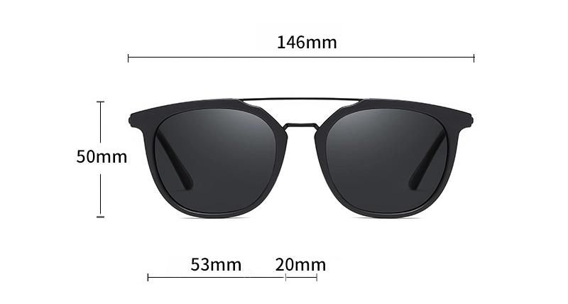 New Polarized Men Sunglasses UV400 Glasses Round Frame Classic Fashion Brand Design 3310