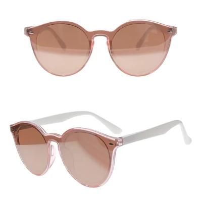 Classic Style One Lens Plastic Fashion Sunglasses for Women