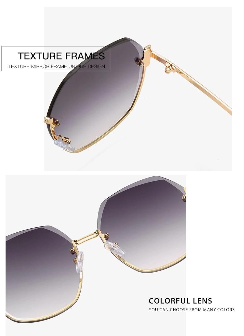 2021 Trendy Rectangle Shape Frame Fashion Sunglasses