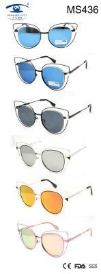 Hot Selling Special Design Women Metal Sunglasses (MS436)