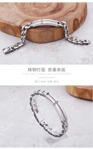 Fashion New Design Jewelry Zircon Cross Stainless Steel Men Bracelet