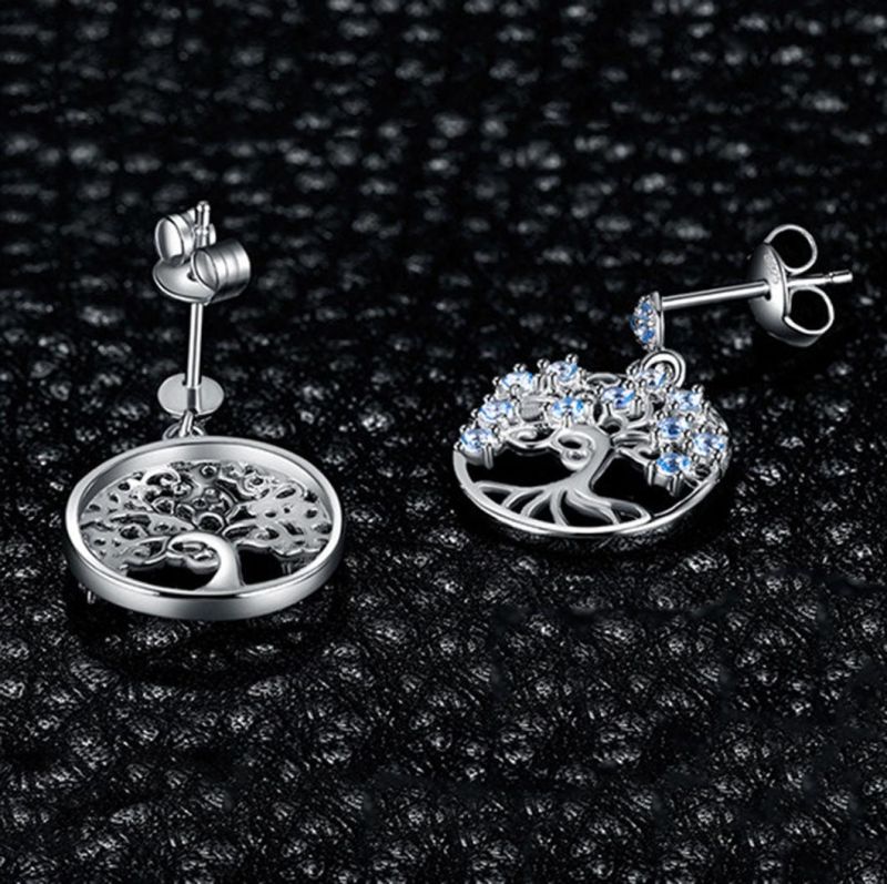 Tree of Life Pendant Necklace 925 Sterling Silver Jewelry for Women Wholesale