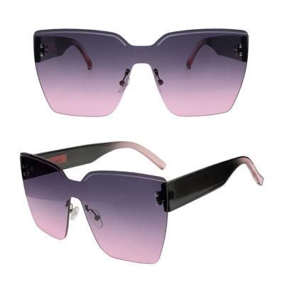 New Developed Rimless PC Cool Oversize Fashion Sunglasses for Adult