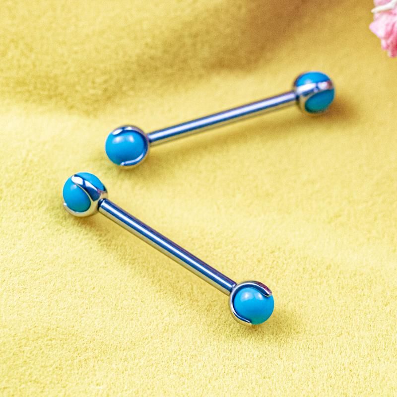 Eternal Metal ASTM F136 Titanium Plain Ball Internally Threaded Jewelry Piercing Nipple Ring