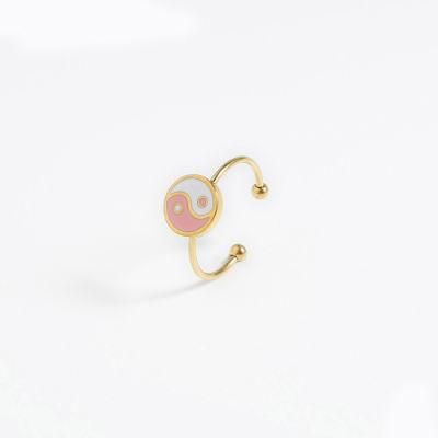Manufacturer Custom Good Quality Gold Fashion jewellery Woman Shiny Jewelry Glossy Fashion 18K Gold Plated Ring