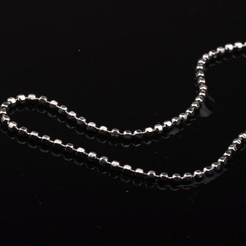 Fashionable Necklace Stainless Steel Cut Bead Chain Made of Jewelry