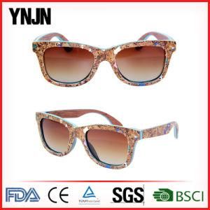New Fashion Polarized Cork Wood Sunglasses with FDA (YJ-RM003)