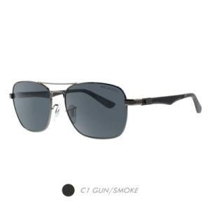 Metal New Fashion Sunglasses, Aviators Square Frame M6003-01