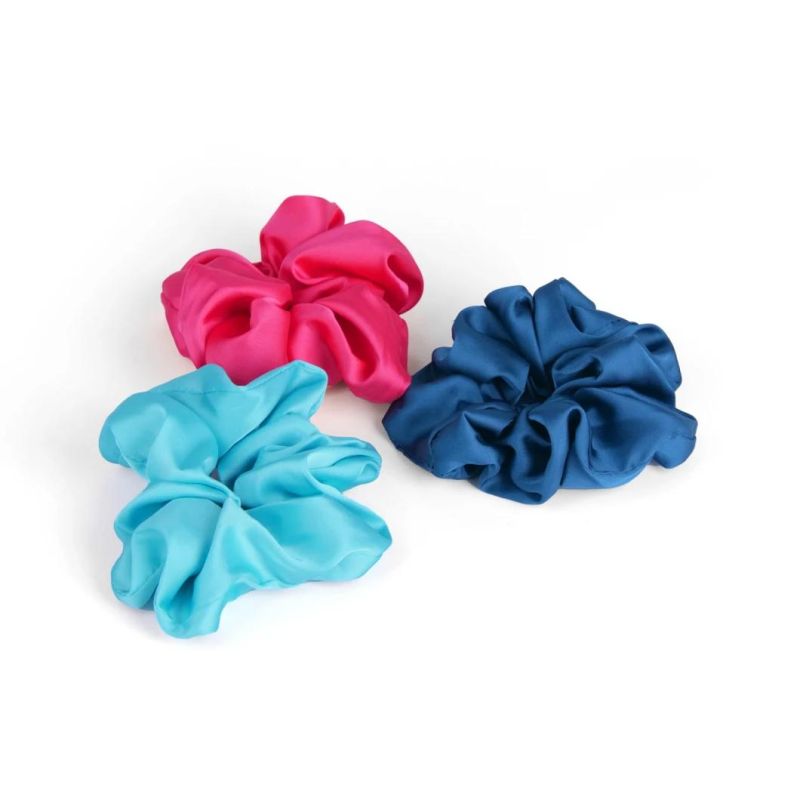 Non-Toxic Luxury Satin Hair Ties Pure Mulberry Scrunchy Set Hair Bands with Scrunchies PAC