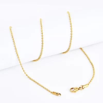 Manufacturer Wholesale Fashion Beads Chain Necklace for Decoration Jewelry Silver Bracelet Anklet Handmade Craft Design