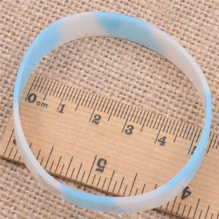 Custom Printed Silicone Wristband Rubber Bracelet for Promotion