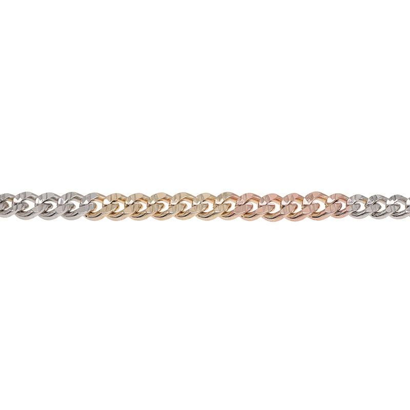 Wholesale High Quality Tricolor Gold Plated Fashion Jewelry Necklace