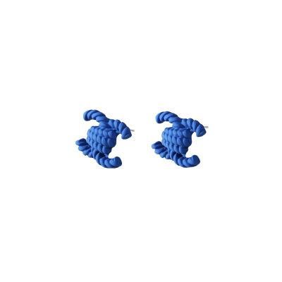 Klein Blue Series S925 Silver Pin New Earrings