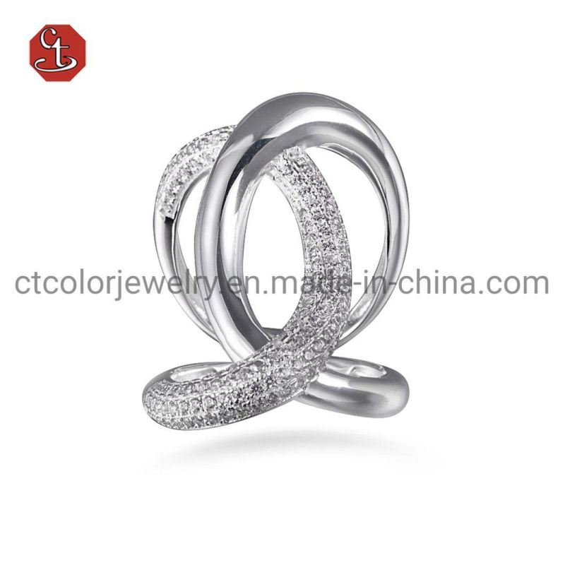 Hot Selling Silver Ring Trend Jewelry Silver or Brass Ring