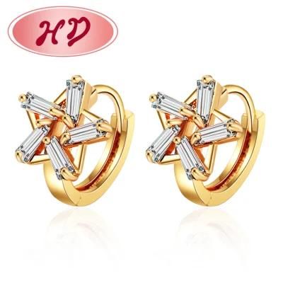 Multi Color Rainbow Jewelry Huggie Earrings with Mini Zircon