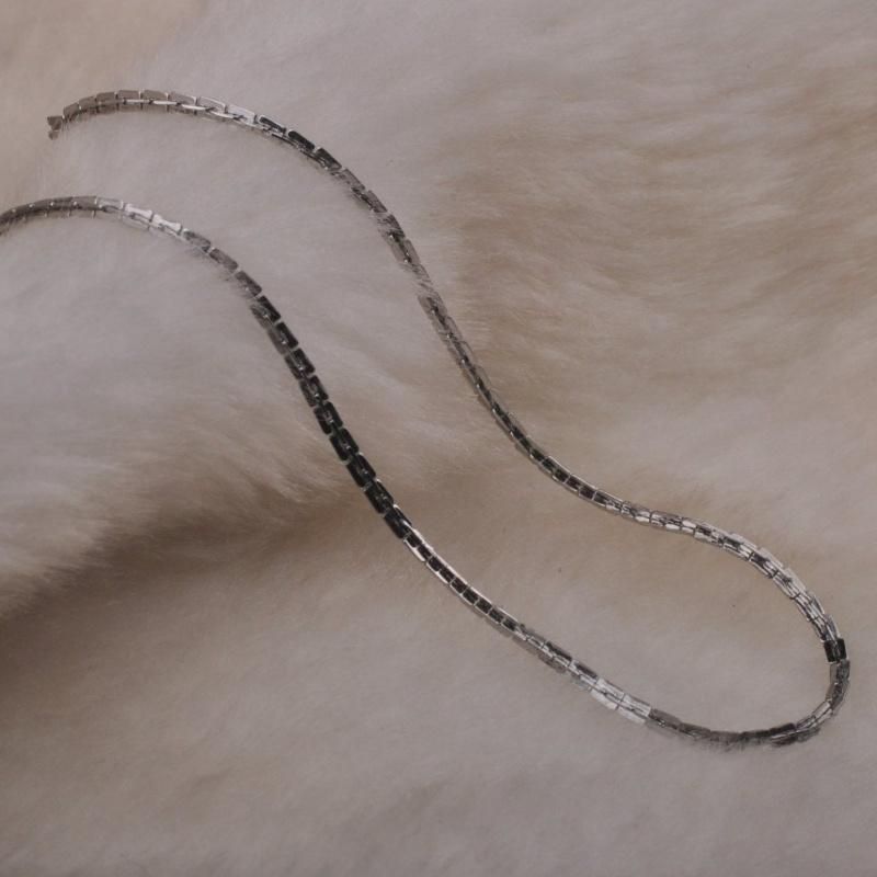 Hot Selling Shiny Jewelry Stainless Steel Boston Chain Ladies Necklace