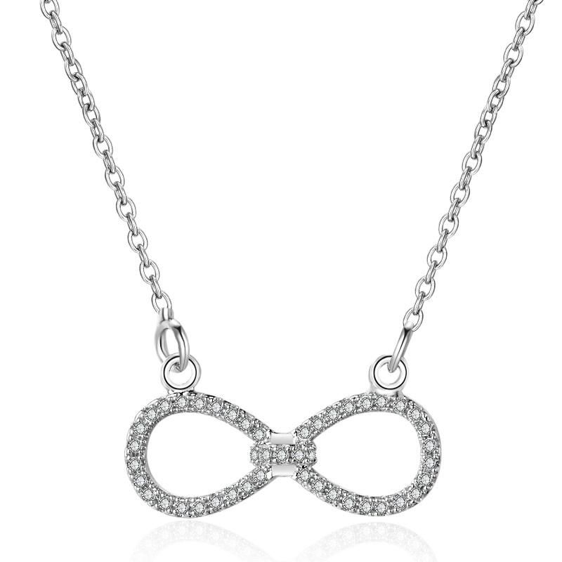 Mothers Day Fashion Gifts 18K Gold Plated Chain Sets Pendent Necklace with Crystal