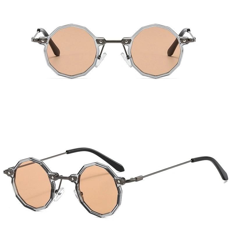 New Men Punk Fashion Retro Metal Sunglasses