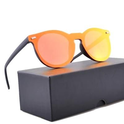 Flat Lens Cat. 3 UV400 Classic Retro Fashion Womens Vintage One Piece Lens Sunglasses Men