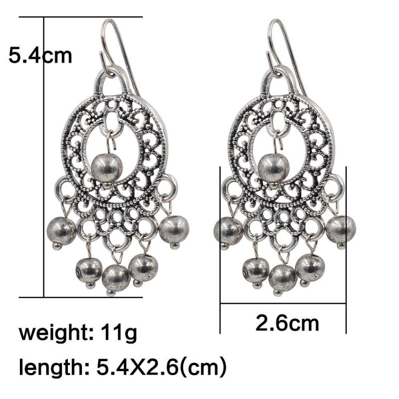 New Fashion Alloy Geometry Silver Color Earring