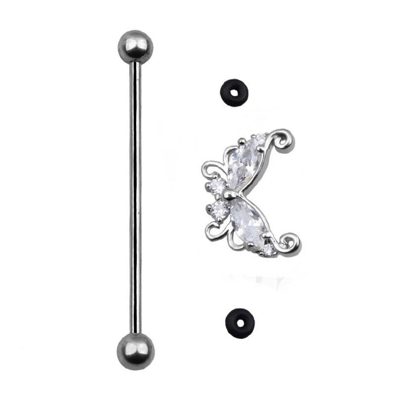 New 316L Surgical Steel Industrial Barbell Body Piercing Jewelry