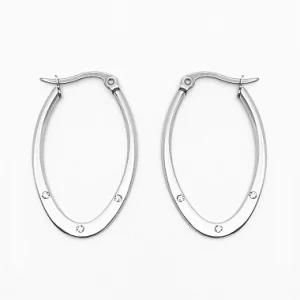 Yongjing Jewelry Stainless Steel Fashion Hoop Earrings (YJ-E0036)