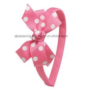 Fashion Flower Hair Accessories Grosgrain Ribbon Bow Hairband