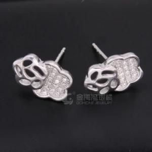 Fashion Rose Designed 925 Sterling Silver Earring