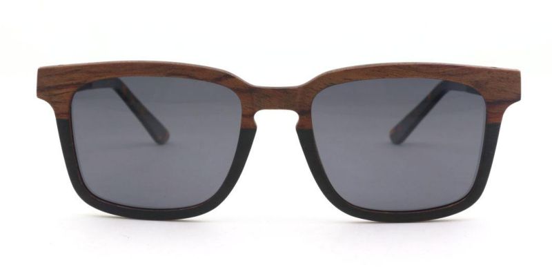 Wholesale New Double Color Acetate Tips 2020 Wooden Sunglasses