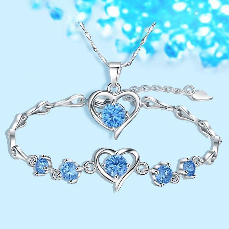 S925 Sterling Silver Ocean Heart Bracelet