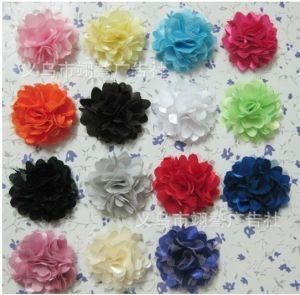 2&prime;&prime; Satin Gauze Double Cloth Flower Children Corsage, Fabric Flower Corsage