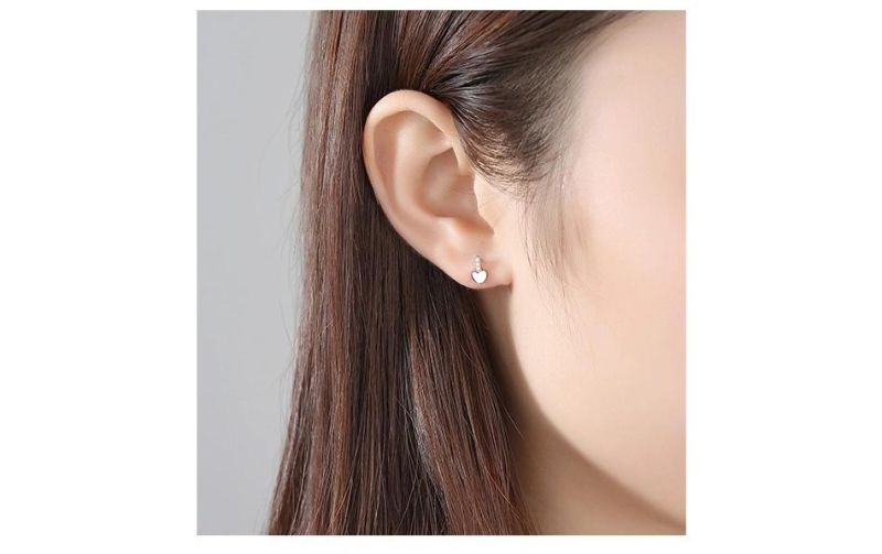 Copper-Colored Sliver or Golden Jewellery Stud for Her