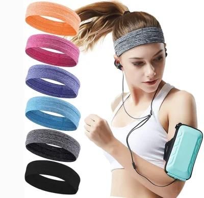 Anti-Slip Elastic Breathable Sweat Absorption Sports Running Headbands Hair Bands