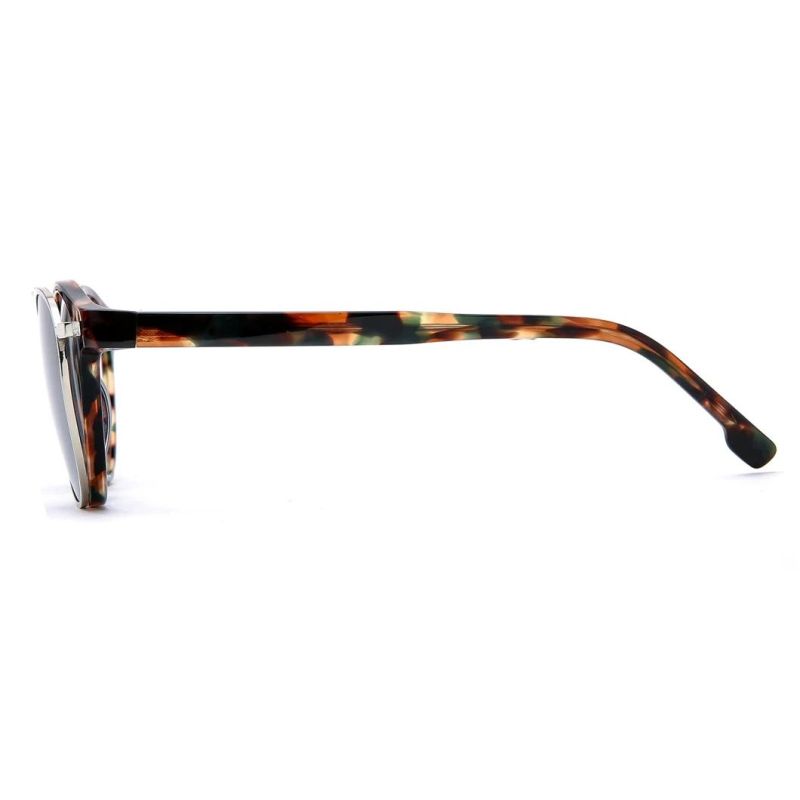 Professional Supplier Montura De Gafas Acetate Metal Combination Safety Futuristic Clip on Sunglasses for Men Women