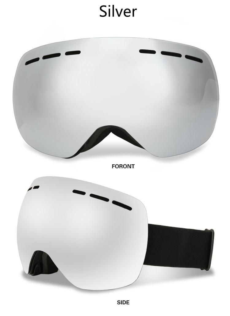 Women Men Newest Style Frameless Googles Large Spherical Double Durable Fashion Anti-Fog Outdoor Ski Googles
