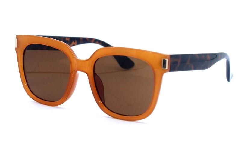 Classic Tortoise Flat Lens Contrast Wholesale Bulk Fashion Sunglasses