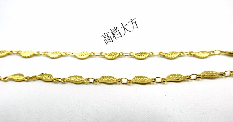 18K Gold Plated Leaf Necklace for Jewelry